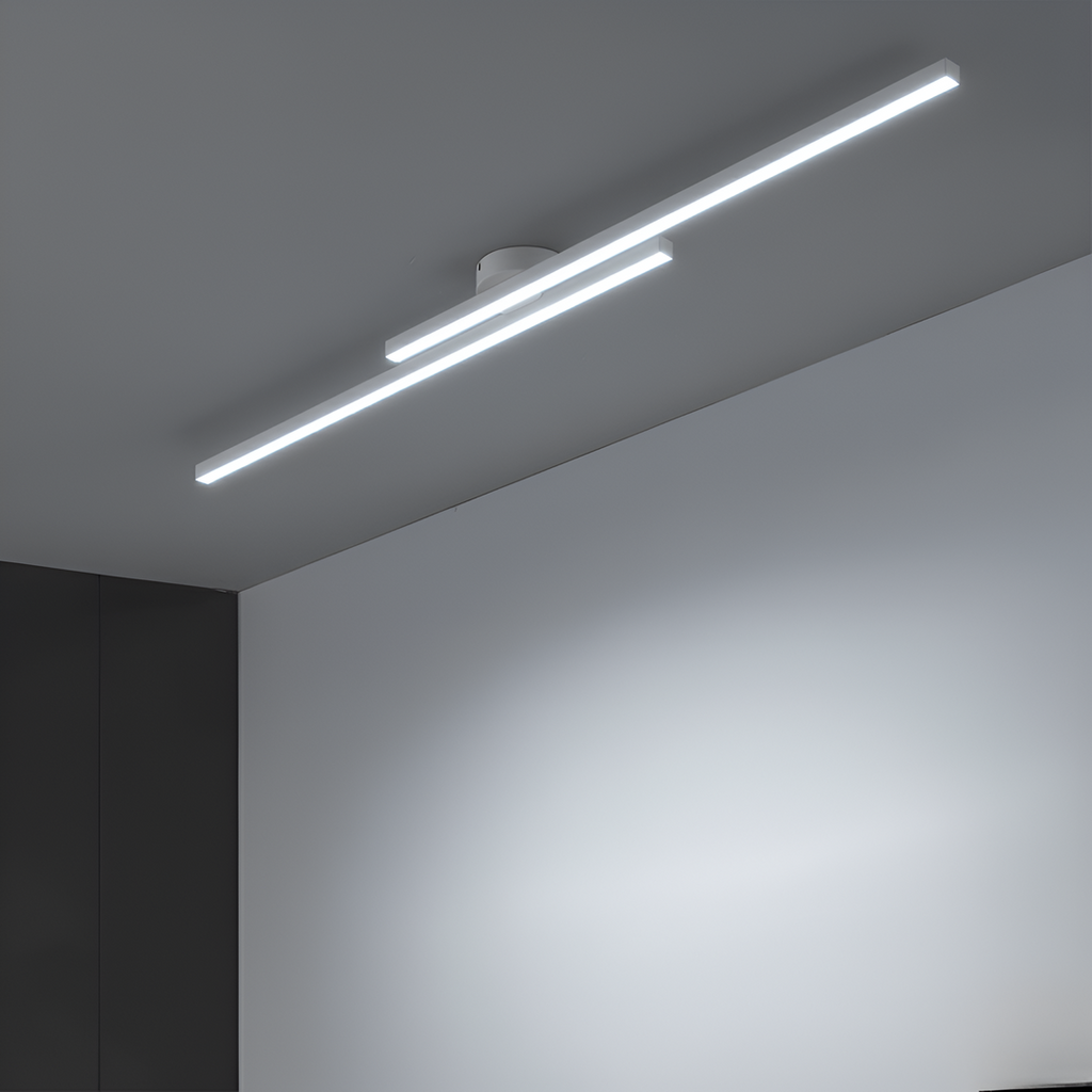 Lámpara de Techo LED Semiatinada de Aluminio | Estética Moderna