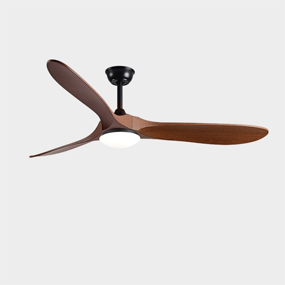 Ventilador de Techo LED de Madera Estilo Retro Minimalista Americana