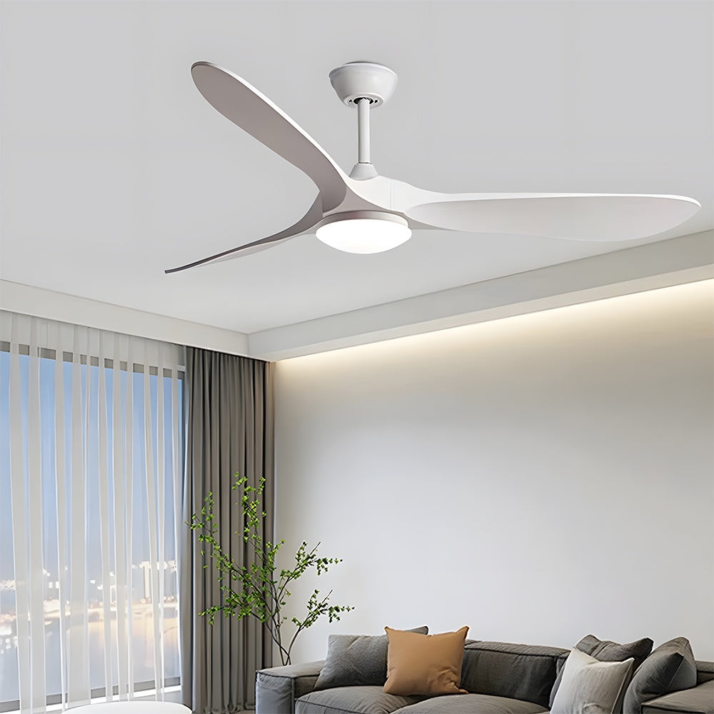 Ventilador de Techo LED de Madera Estilo Retro Minimalista Americana