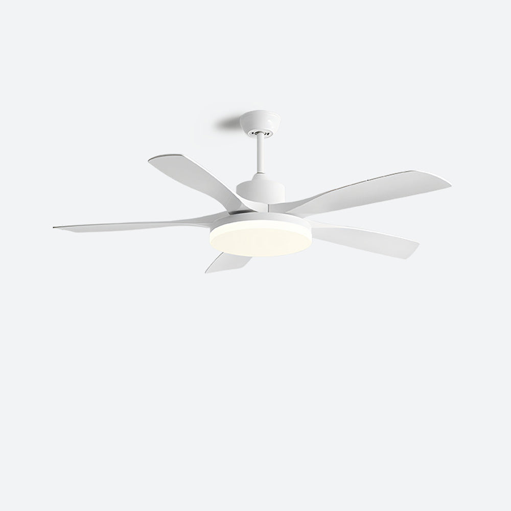 Low-Profile Modern Ceiling Fan with Acrylic LED Light
