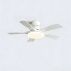 Low-Profile Modern Ceiling Fan with Acrylic LED Light
