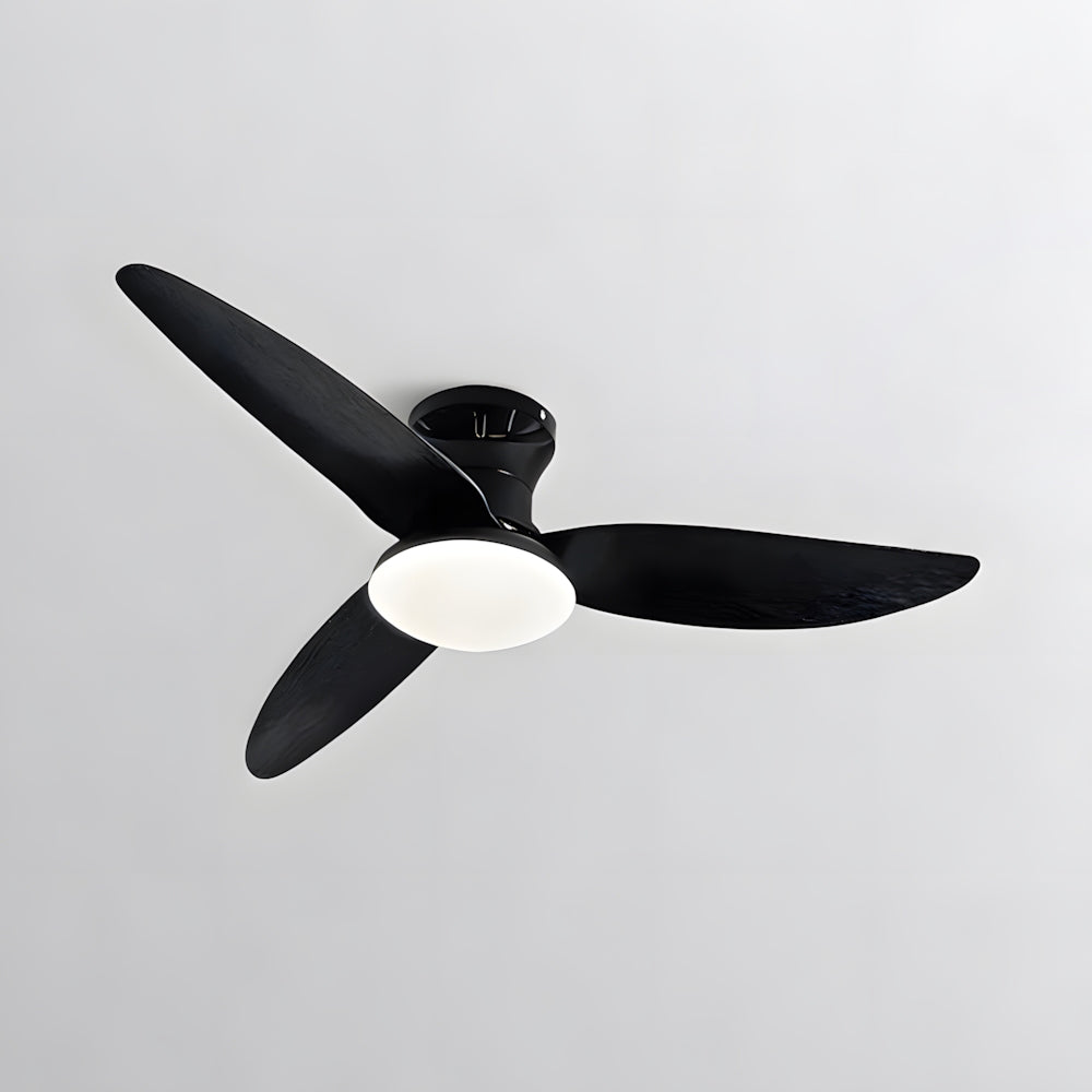 Ventilador de Techo Moderno Minimalista de Acrílico con Iluminación LED