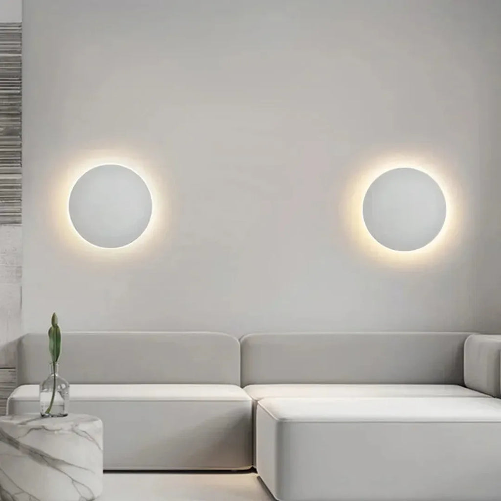 Lámpara de Pared LED Redonda Elegante | Interior Moderno
