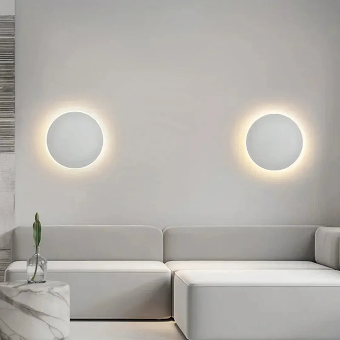 Lámpara de Pared LED Redonda Elegante | Interior Moderno