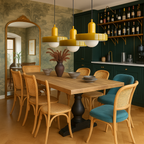 Lampada da Soffitto Sospesa con Tre Paralumi in Vetro | Portalampada G9