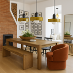 Lampada da Soffitto Sospesa con Tre Paralumi in Vetro | Portalampada G9