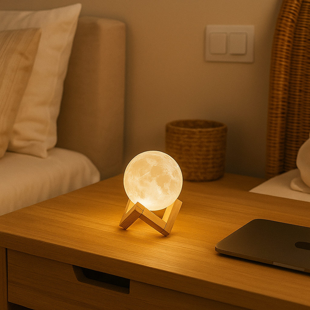Rechargeable Moon Lamp | Touch Control