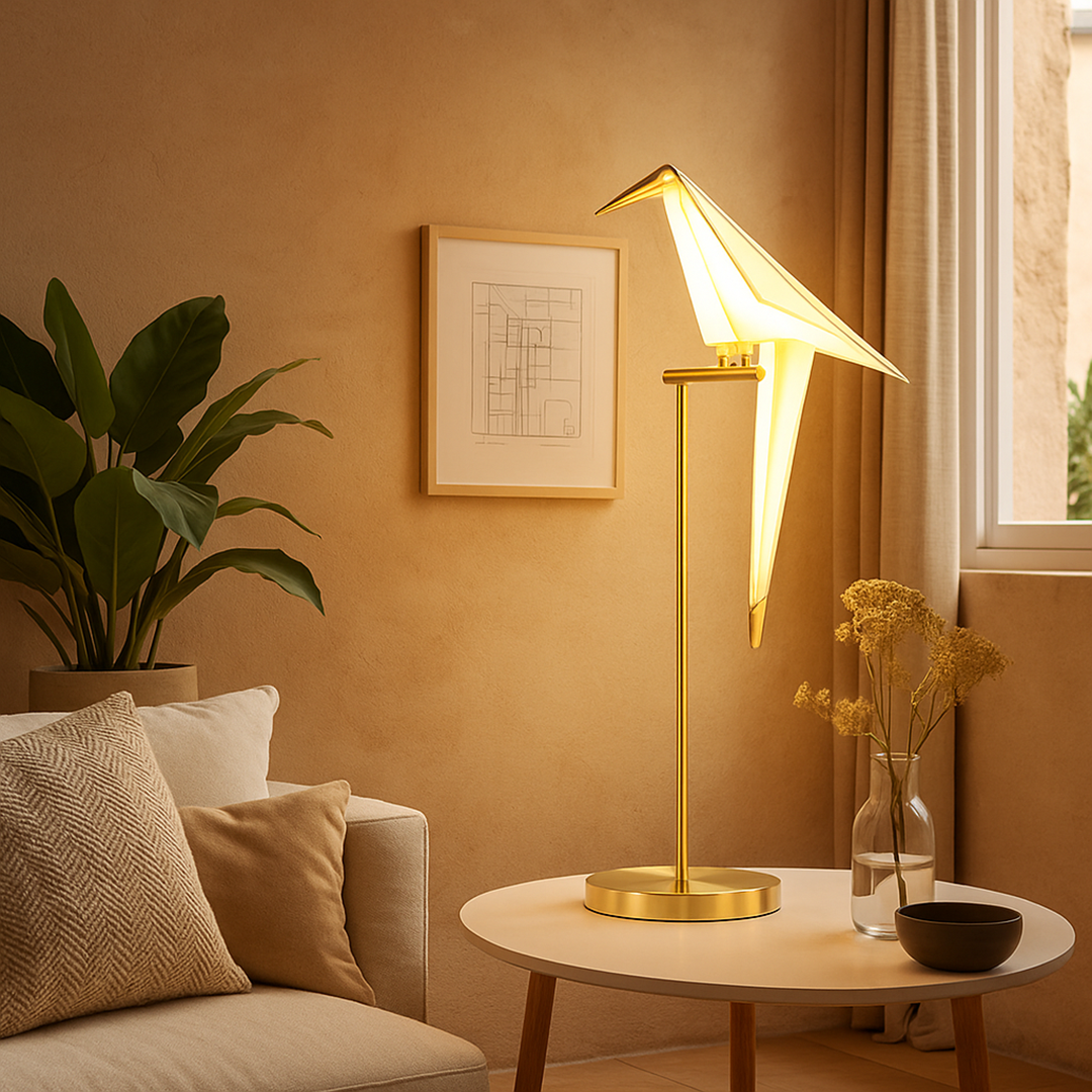 Lámpara Magnética con Figura de Pájaro | Decoración para Interior