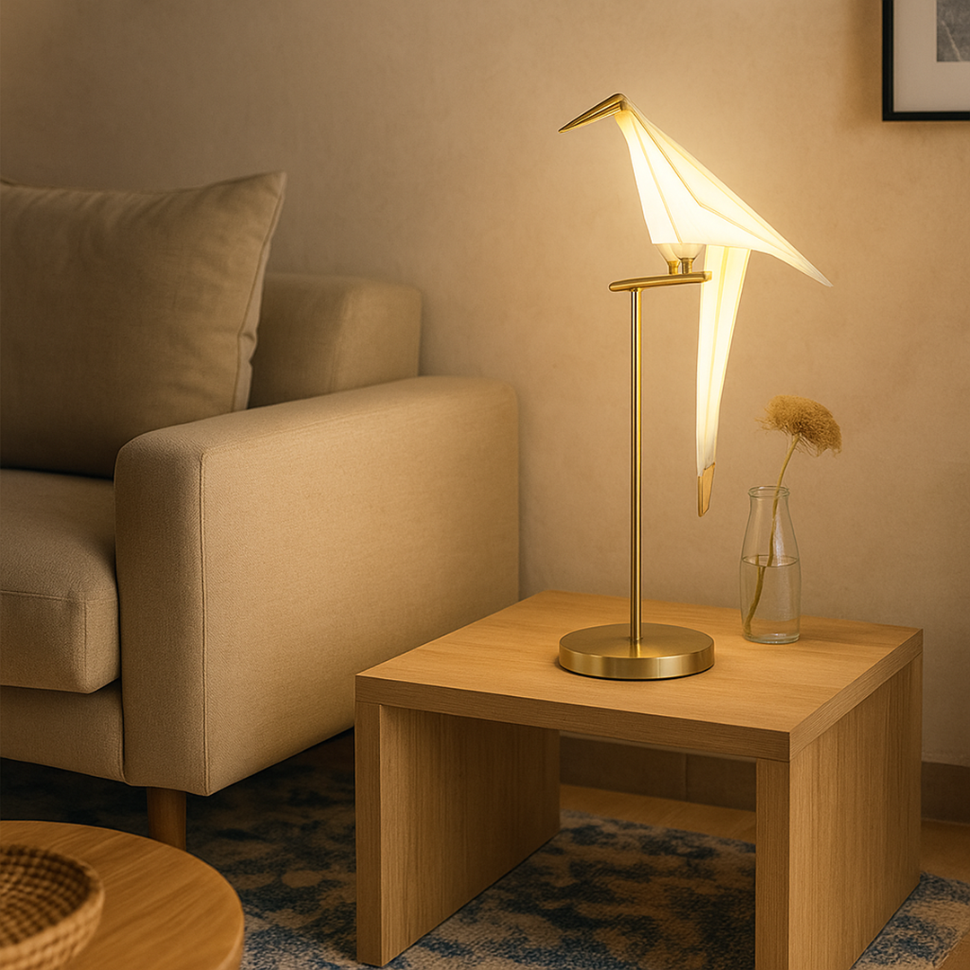 Lámpara Magnética con Figura de Pájaro | Decoración para Interior