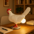 Lámpara de Mesa con Forma de Pollo | Luz Decorativa