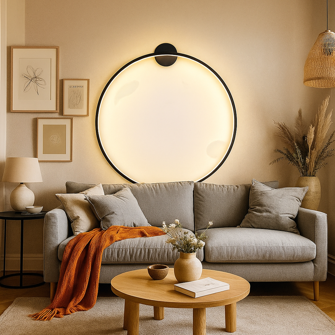 Lámpara de Pared Redonda | Estilo Escandinavo de Interior