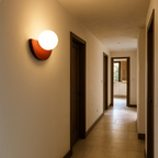 Lámpara de Pared Semicircular | Iluminación Vintage para Pasillo