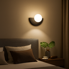 Lámpara de Pared Semicircular | Iluminación Vintage para Pasillo