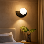 Lámpara de Pared Semicircular | Iluminación Vintage para Pasillo