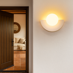 Lámpara de Pared Semicircular | Iluminación Vintage para Pasillo