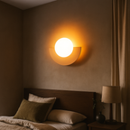 Lámpara de Pared Semicircular | Iluminación Vintage para Pasillo