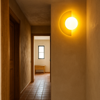 Lámpara de Pared Semicircular | Iluminación Vintage para Pasillo