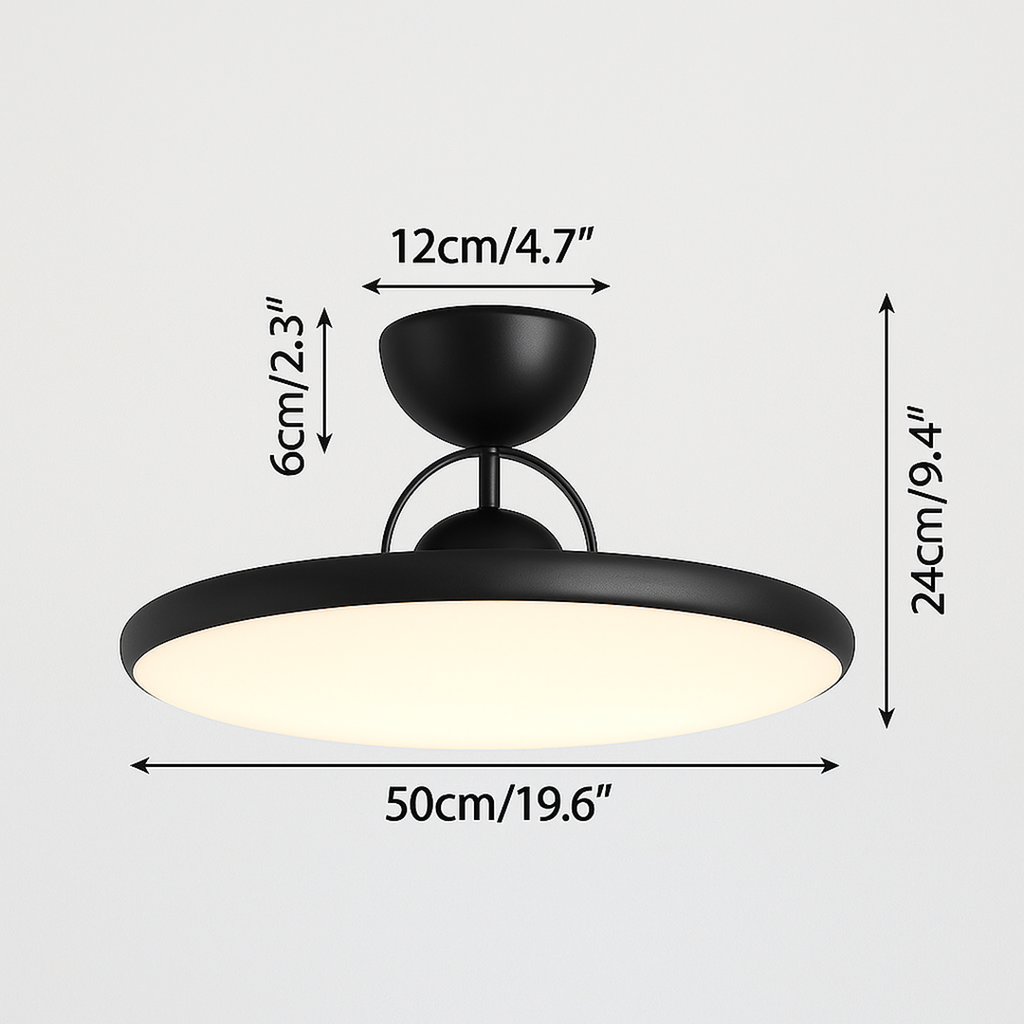 Lámpara de Techo Escandinava Redonda | Uso Residencial