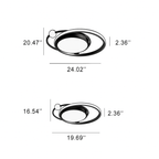 Nordische LED-Deckenleuchte | Rundes Fenster