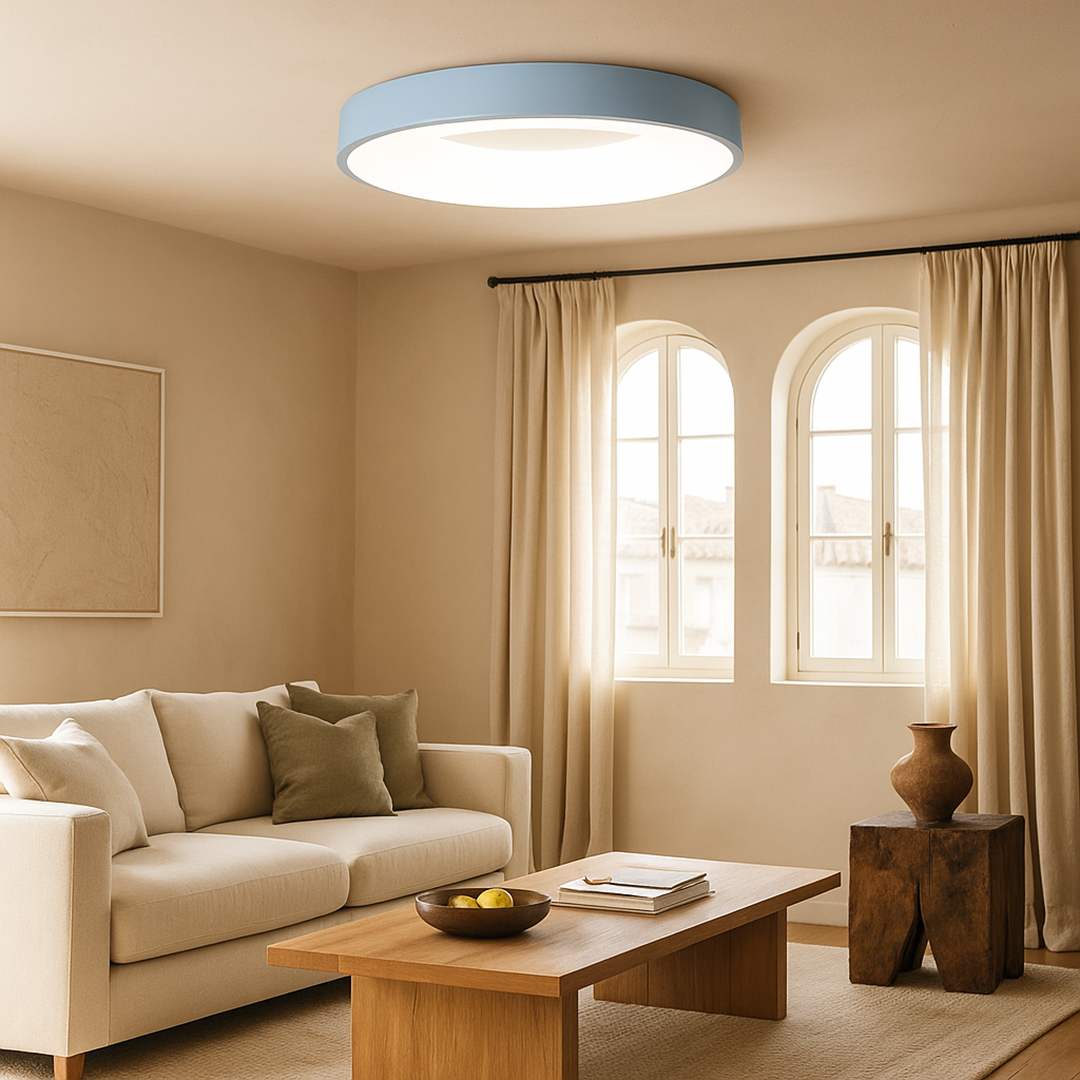 Lámpara de Techo Redonda | Iluminación Suave para Hogar