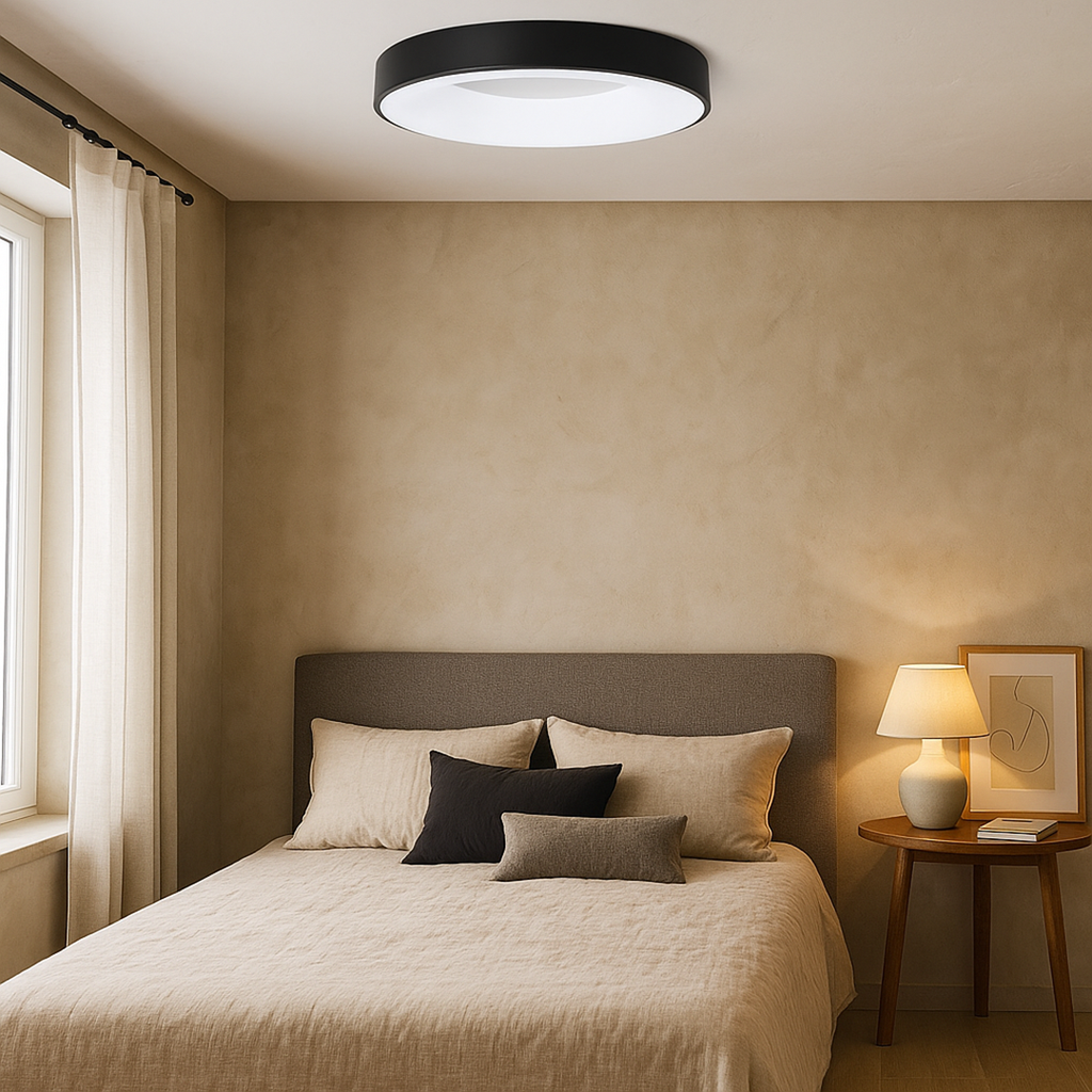 Lámpara de Techo Redonda | Iluminación Suave para Hogar