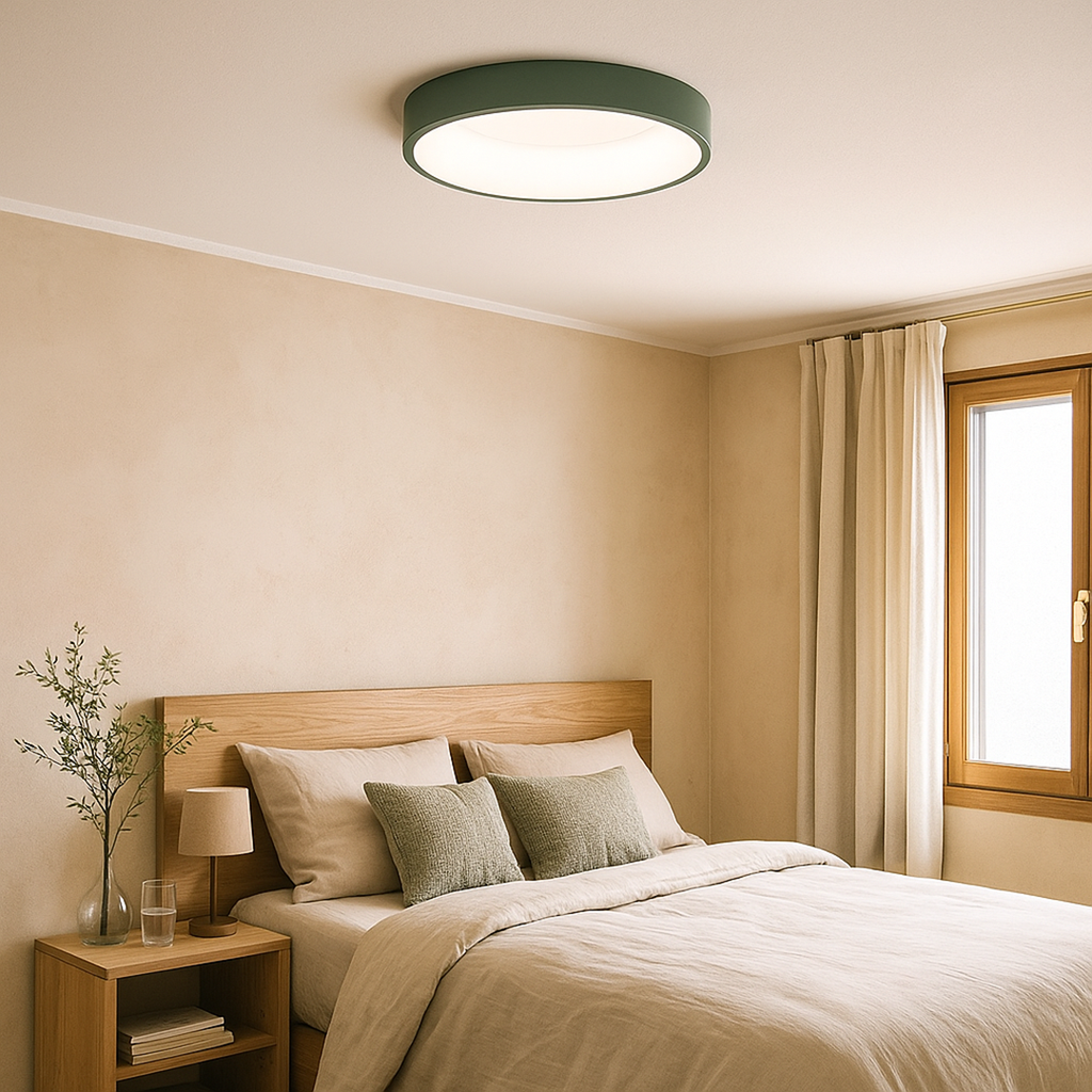 Lámpara de Techo Redonda | Iluminación Suave para Hogar