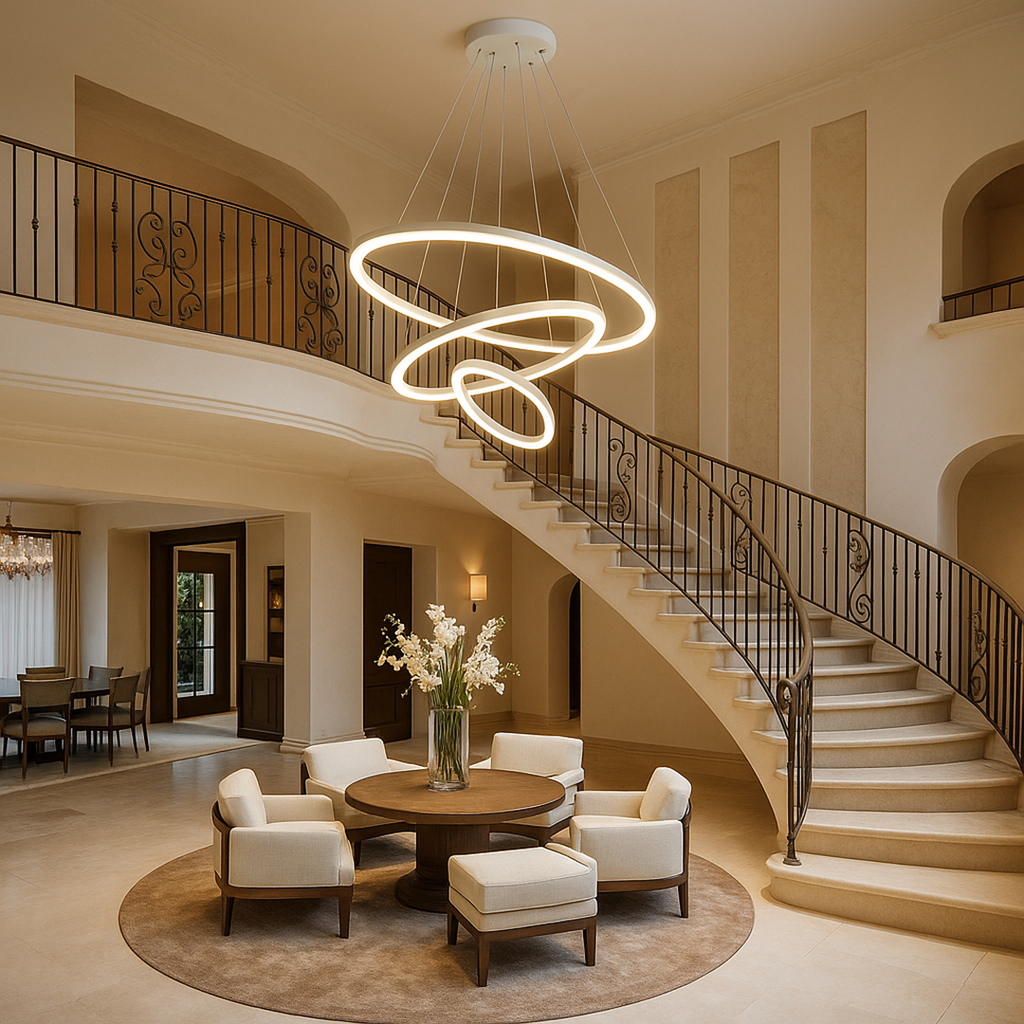 Lámpara de Techo Redonda de Superficie | Iluminación Escandinava