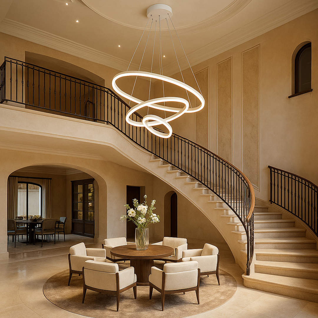 Lámpara de Techo Redonda de Superficie | Iluminación Escandinava