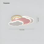 Lámpara de Techo LED Nube y Arcoíris para Habitación Infantil | Colorida