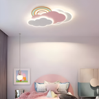Lámpara de Techo LED Nube y Arcoíris para Habitación Infantil | Colorida