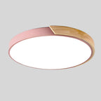 Round Wooden Ceiling Lamp | Nordic Style