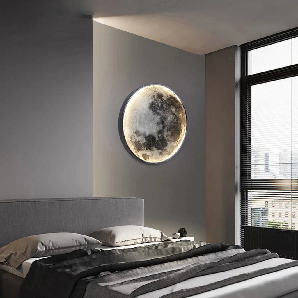 Wall Lamp in the Shape of a Moon | Round