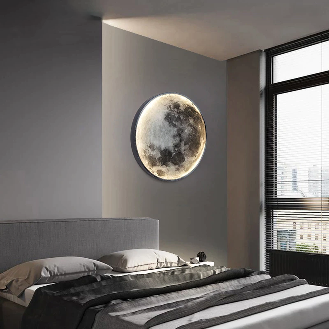 Wall Lamp in the Shape of a Moon | Round