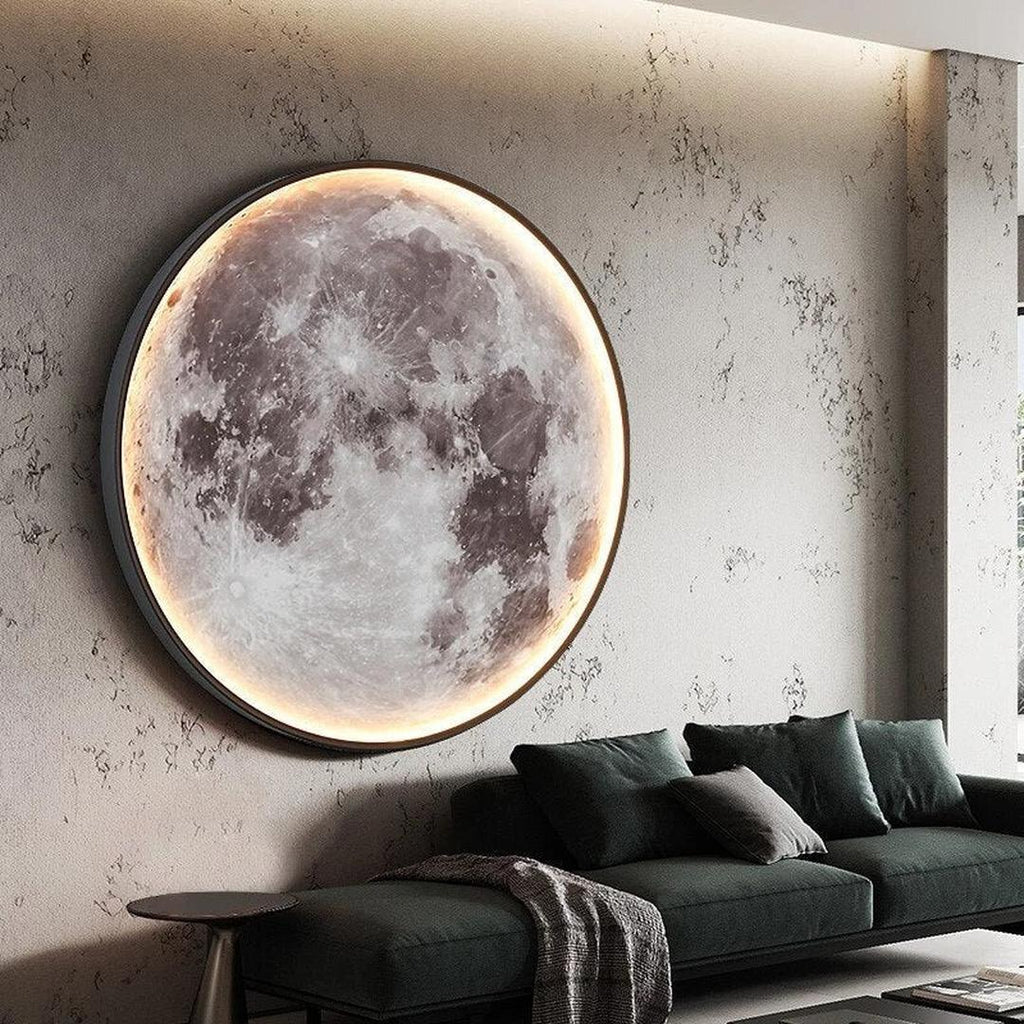 Wall Lamp in the Shape of a Moon | Round
