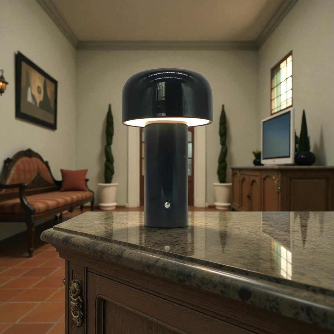 Lámpara De Mesa Estilo Hongo | Recargable