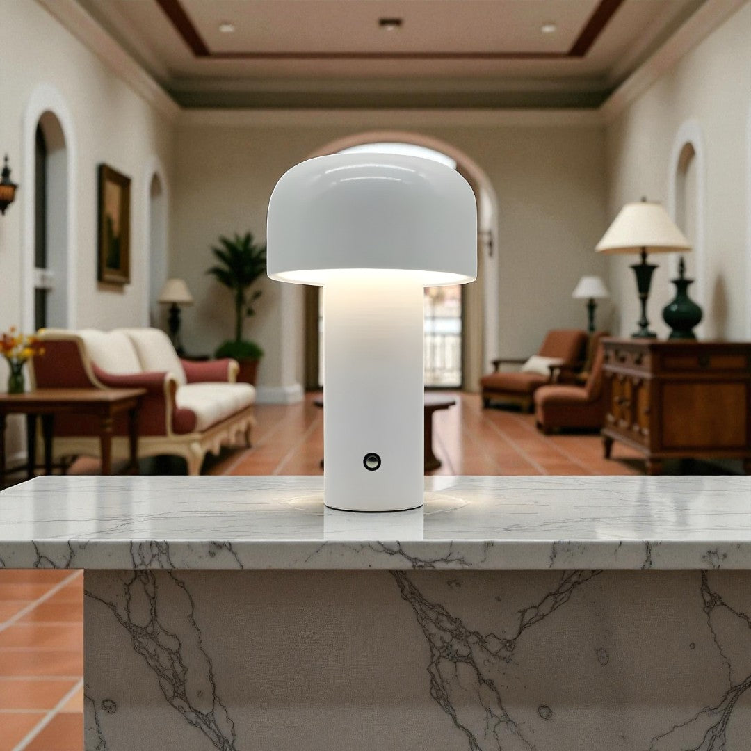 Lámpara De Mesa Estilo Hongo | Recargable