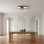 Lámpara De Techo Redonda De Madera | Moderna