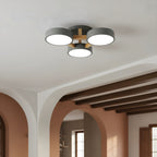 Lámpara De Techo Redonda De Madera | Moderna