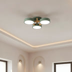 Lámpara De Techo Redonda De Madera | Moderna