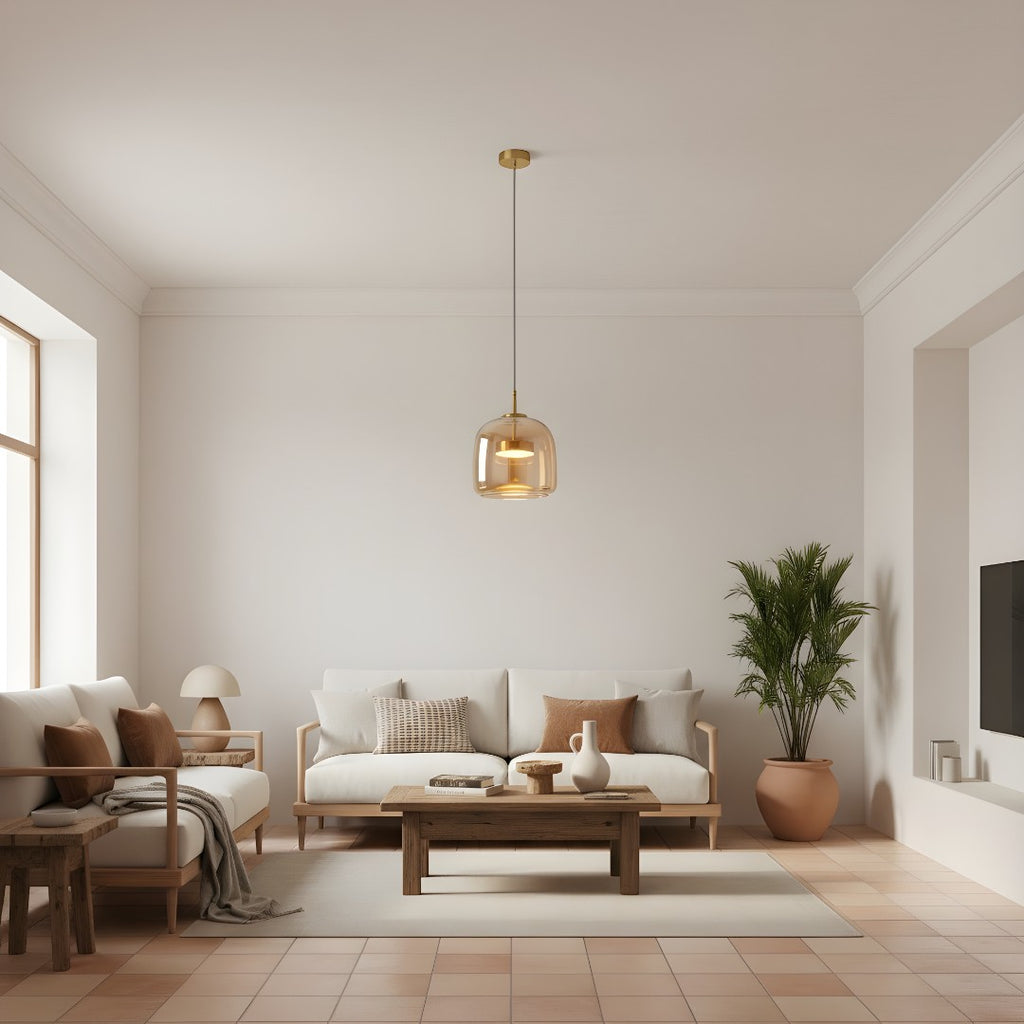 Lámpara Colgante De Vidrio | Moderna