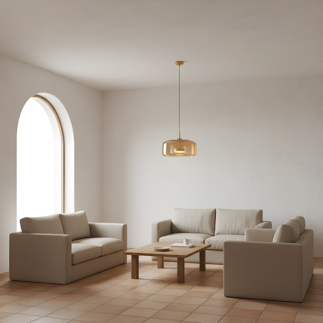 Lámpara Colgante De Vidrio | Moderna