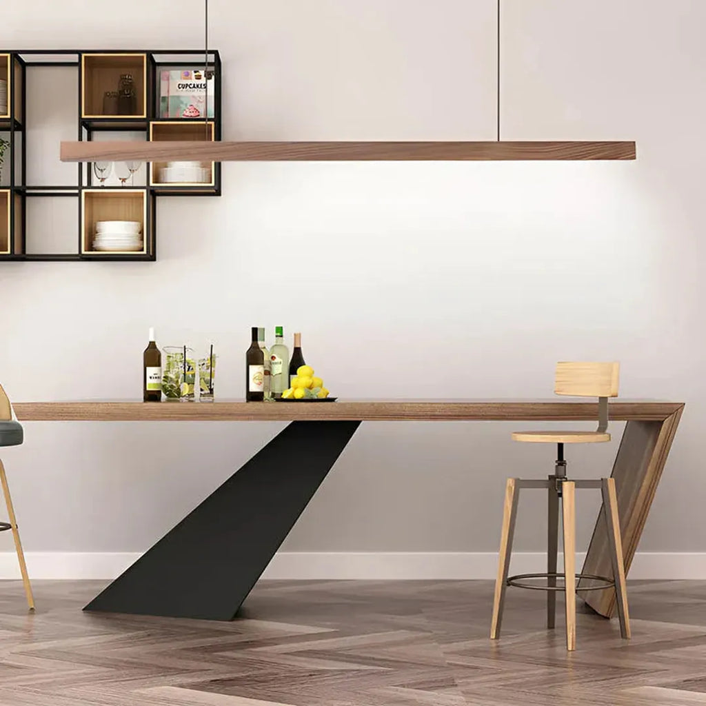 Lámpara Colgante de Cocina de Madera | Diseño Moderno