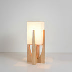 Wabi-Sabi Wooden Floor Lamp | Japanese Style
