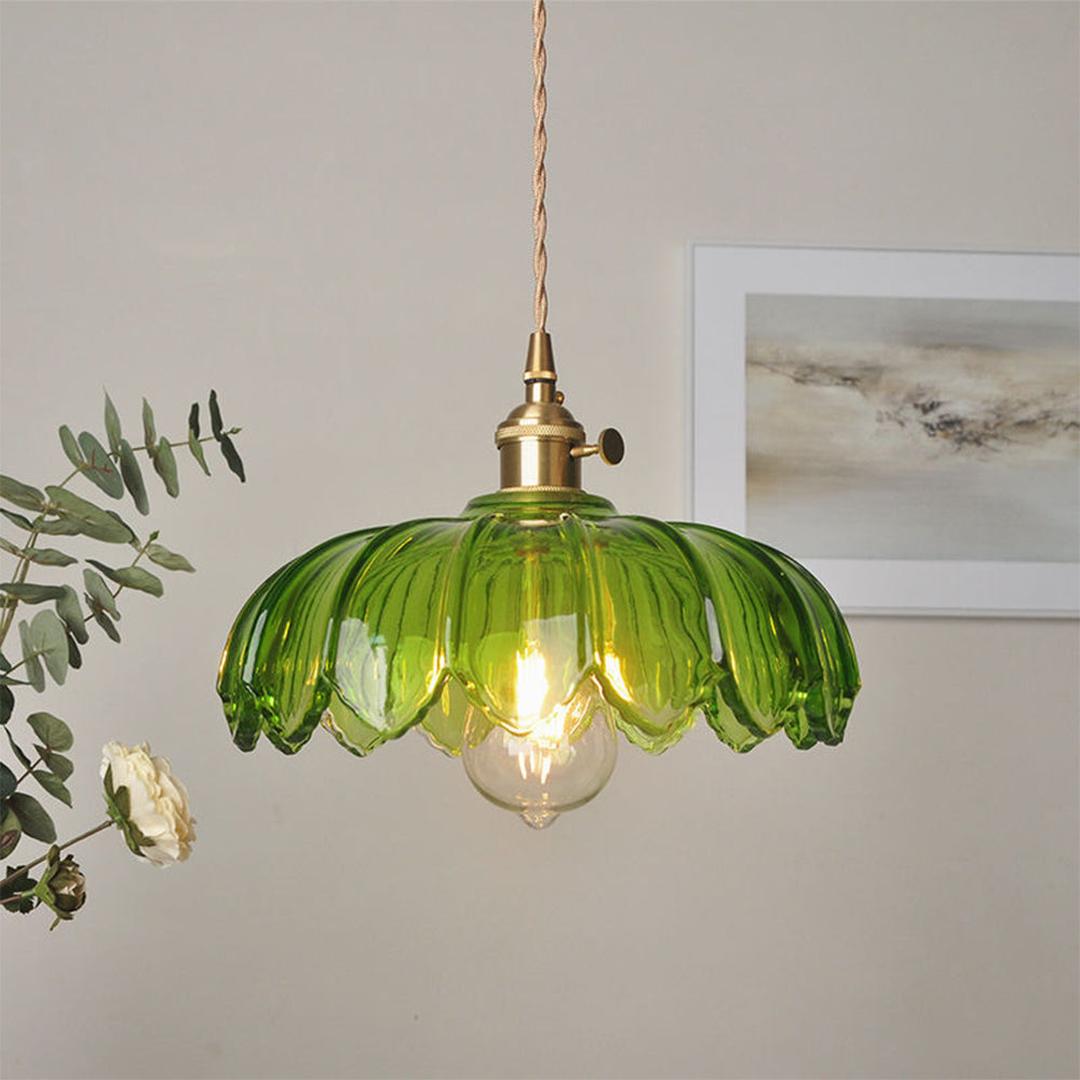Vintage Floral Pendant Lamp | Aesthetic Interiors