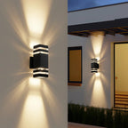 Aplique de Pared Exterior Bidireccional | Diseño Moderno