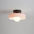 Bauhaus Ceiling Lamp in Glass and Copper | Modern