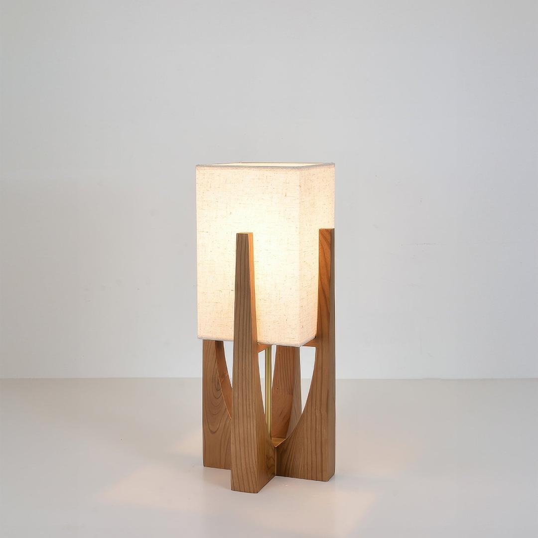 Wabi-Sabi Wooden Floor Lamp | Japanese Style