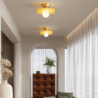 Bauhaus Ceiling Lamp in Glass and Copper | Modern