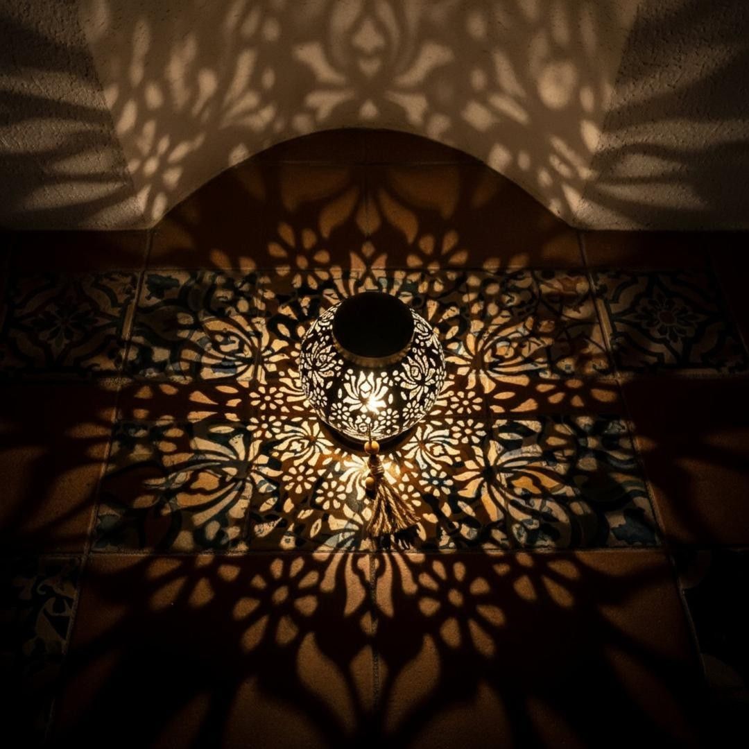 Lámpara Colgante Solar LED Vintage | Para Jardín