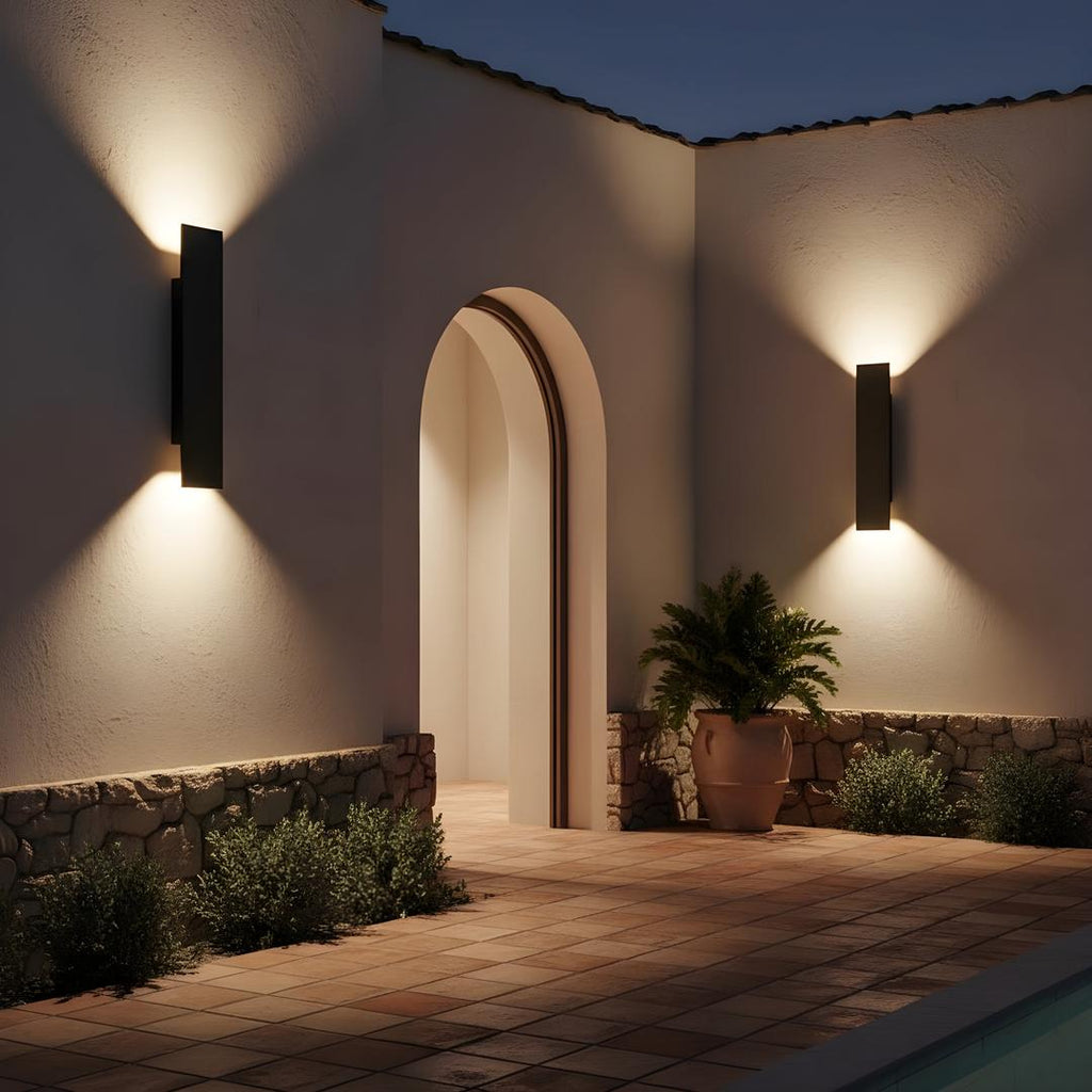 Aplique De Pared De Aluminio Moderno | Para Exteriores